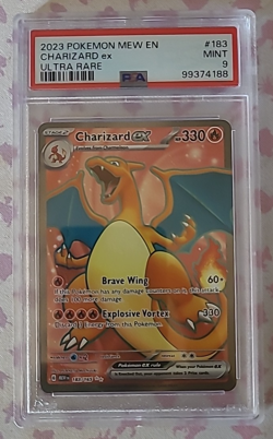 PSA 9 Mint Charizard ex Ultra Rare 2023 Pokemon 151 #183 Pokemon Card Game Tcg - Image 1