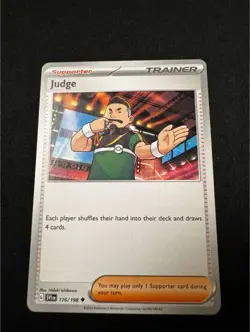 Judge 176/198 SV1 Scarlet & Violet Base Non Holo Pokemon Card NM - Image 1