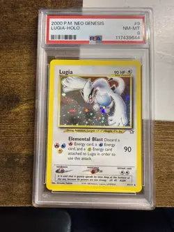 2000 Pokemon Neo Genesis # 9 Lugia Holo PSA 8 Card *NEW CERT* Trusted Seller! - Image 1