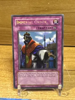 Yu-Gi-Oh! Imperial Order PSV-104 Secret Rare Unlimited Trap Card LP - Image 1