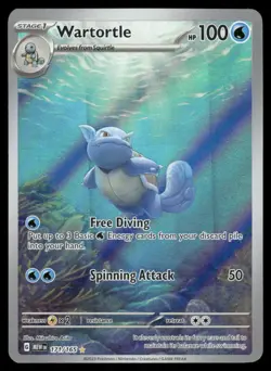 2# Pokemon Cards Wartortle 171/165 151 Illustration Rare - Image 1