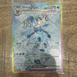 Prismatic Evolutions Glaceon ex SIR NM 150/131 Pokemon Card Excellent Condition - Image 1