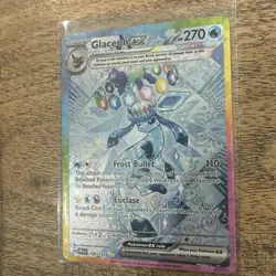 Prismatic Evolutions Glaceon ex SIR NM 150/131 Pokemon Card Excellent Condition - Image 3