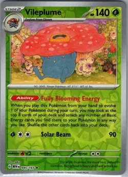 Vileplume 045/165 Reverse Holo SV: Scarlet & Violet 151 - Pokemon Card - NM - Image 1