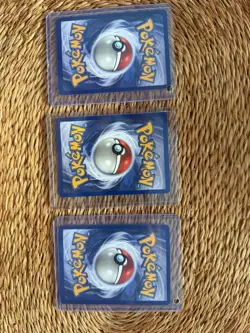 Vintage Pokemon Cards Gyarados & Raichu Base Set Holo + Gengar Fossil Near Mint - Image 2