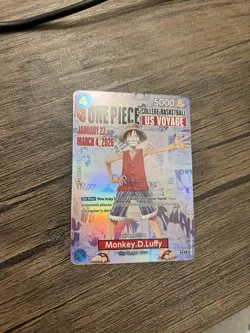 One Piece Monkey D. Luffy College Basketball US Voyage Promo Card CHECK PHOTOS - Image 1