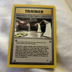 Pokemon TCG Vermilion City Gym Heroes Card 120/132 Unlimited Uncommon (NM/LP) - Image 1