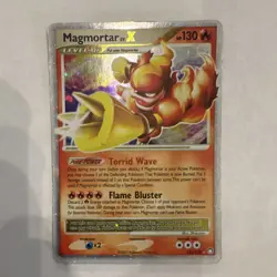 Pokemon TCG Magmortar LVL x Reverse Holo Rare Card 123/123 Mysterious Treasures - Image 1