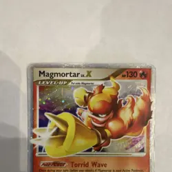 Pokemon TCG Magmortar LVL x Reverse Holo Rare Card 123/123 Mysterious Treasures - Image 2