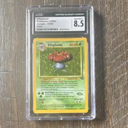 Pokemon TCG Vileplume Jungle Holo Rare 15/64 CGC 8.5 1999 Card - Image 1