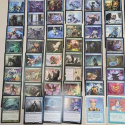 GREEN BLUE 12/12 Rare ***WIZARDS*** TRIBAL COMMANDER DECK OF 100 MTG Cards - Image 3