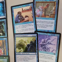 GREEN BLUE 12/12 Rare ***WIZARDS*** TRIBAL COMMANDER DECK OF 100 MTG Cards - Image 4