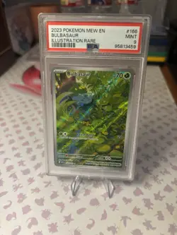 Pokemon TCG Bulbasaur Scarlet & Violet 151 Art Rare Card 166/165 - Image 1