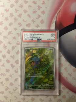 Pokemon TCG Bulbasaur Scarlet & Violet 151 Art Rare Card 166/165 - Image 2