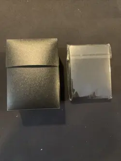 Ultra Pro 80 Card Deck Box - Black With Sleeves 74427814533 - Image 2