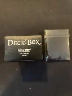 Ultra Pro 80 Card Deck Box - Black With Sleeves 74427814533 - Image 3