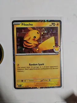Pokemon Day 2026 Pikachu Stamped Promo Card /coin 051/162 - Image 2