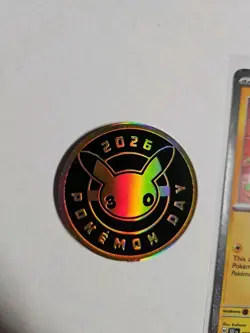 Pokemon Day 2026 Pikachu Stamped Promo Card /coin 051/162 - Image 3