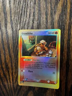 Pokemon TCG 2003 Growlithe 65/100 Regular & Holo 2 Cards Nintendo - Image 1