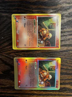 Pokemon TCG 2003 Growlithe 65/100 Regular & Holo 2 Cards Nintendo - Image 3
