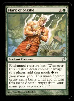 MTG Mark of Sakiko LP Light Play Betrayers of Kamigawa [1701] - Image 1