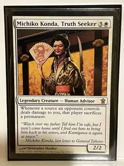 MICHIKO KONDA, TRUTH SEEKER --- MTG -- KAMIGAWA SAVIORS --- NM - Image 1
