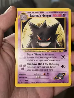 Pokemon WOTC Sabrina's Gengar 29/132 Rare VINTAGE MINT CONDITION Gym Challenge - Image 2