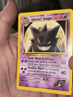 Pokemon WOTC Sabrina's Gengar 29/132 Rare VINTAGE MINT CONDITION Gym Challenge - Image 3