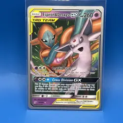 Espeon and Deoxys GX world champion unified minds tag team 2019 NM Pokemon - Image 1