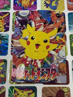 Pokemon Vintage Vending machine Sticker HOLO Prism 2000 Nintendo Japan Bandai - Image 3