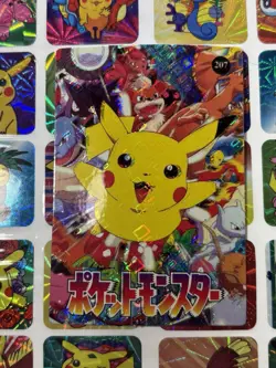 Pokemon Vintage Vending machine Sticker HOLO Prism 2000 Nintendo Japan Bandai - Image 4