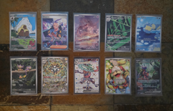 Pokemon Lot of 10 Full Art Foil Holo Drayton Mesprit Spheal Greninja Spidops - Image 1