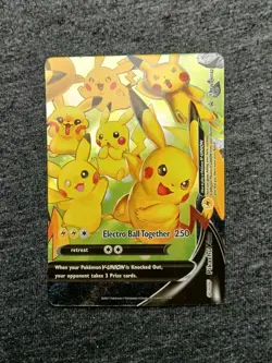 Pokemon TCG Pikachu V-Union SWSH142 Sword & Shield Full Art Black Star Promo NM - Image 1