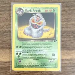 Pokemon Dark Arbok 19/82 Team Rocket Rare Unlimited Regular 2000- MP - Image 1