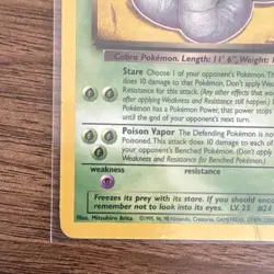 Pokemon Dark Arbok 19/82 Team Rocket Rare Unlimited Regular 2000- MP - Image 5