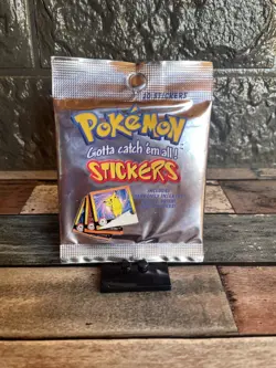 Pokemon 1999 Series 1 Stickers Sealed Booster Pack x 1 Brand New - Image 2