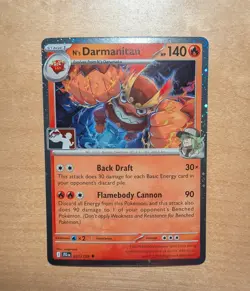 N’s Darmanitan 027/159 Prize Pack Play! Pokemon Holo Stamped Near Mint NM - Image 1