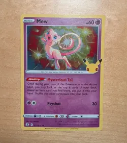 Mew 011/025 Holo Rare Pokemon TCG Celebrations NM - Image 1