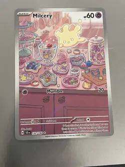Milcery 152/142 Pokemon TCG Stellar Crown Illustration Rare Holo - Image 1