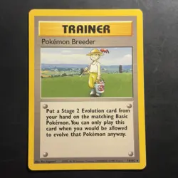 Vintage Non-Holo Rare Pokemon Breeder 76/102 Base Set WotC 1999 - Image 1