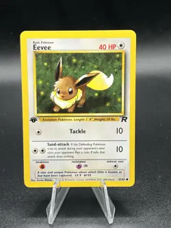 Eevee 1st Edition Non-Holo Common 55/82 Pokemon TCG Team Rocket NM/LP+ WD1 - Image 1