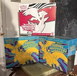 Pokemon TCG 2x Ascended Heroes ETB Elite Trainer Box & White Flare ETB - Image 1