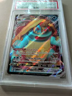 2020 Drednaw VMAX Pokemon Champions Path Full Art Holo #15 PSA 10 - Image 3