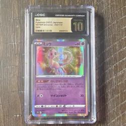 Pokemon TCG Mew Holo 052/172 S12a Vstar Universe Japanese CGC Pristine 10 2022 - Image 1