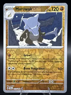 Pokemon TCG - Marowak - 073/142 - Stellar Crown - Reverse Holo - Image 1