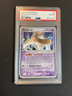 2005 Pokemon Deoxys EX Holo 99/107 PSA NM-MT 8 - Image 1