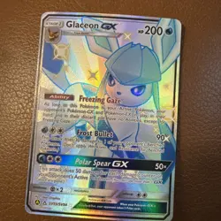 Pokemon Glaceon GX SV55/SV94 Sun & Moon Hidden Fates Shiny Vault Near Mint/ Mint - Image 1
