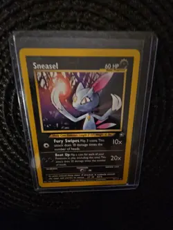 1995-2000 Pokemon Sneasel Base Set Non Holo 25/111 - Image 4