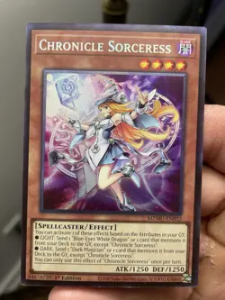YuGiOh Chronicle Sorceress 1st Edition MZMU-EN032 Collectors Rare Mint Condition - Image 4