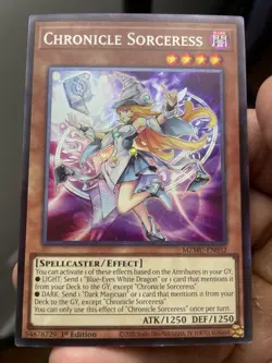 YuGiOh Chronicle Sorceress 1st Edition MZMU-EN032 Collectors Rare Mint Condition - Image 5